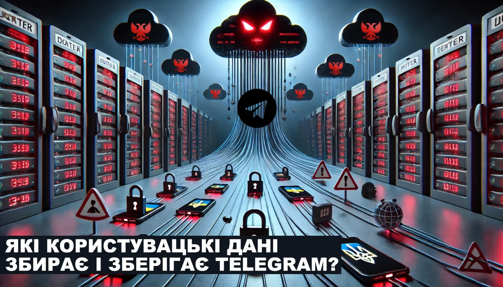 Які дані користувачів зберігає Telegram